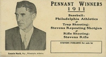 1911 Stevens Firearms Connie Mack #7 Baseball Card