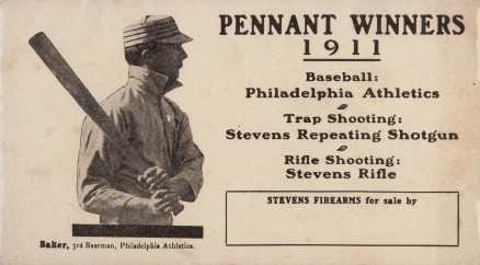 1911 Stevens Firearms Frank Baker #1 Baseball Card