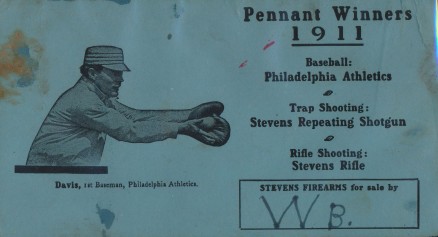 1911 Stevens Firearms Harry Davis #5 Baseball Card
