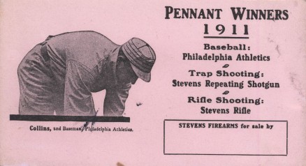 1911 Stevens Firearms Eddie Collins #4 Baseball Card