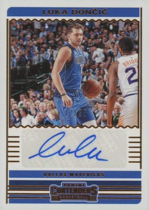 2019 Panini Contenders Contenders Autographs Luka Doncic #LDC Basketball Card