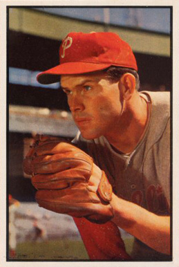 1953 Bowman Color Robin Roberts #65 Baseball Card