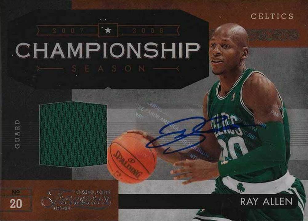 2009 Panini Timeless Treasures Championship Season Ray Allen #3 Basketball Card