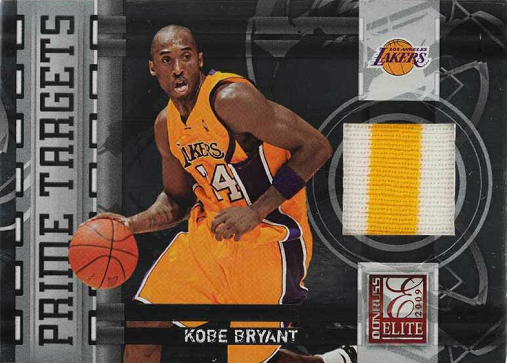2009 Donruss Elite Prime Targets Kobe Bryant #2 Basketball Card