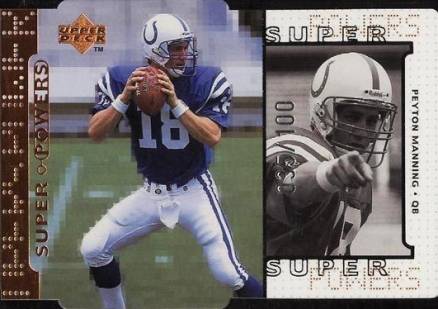 1998 Upper Deck Super Powers Peyton Manning #S16 Football Card