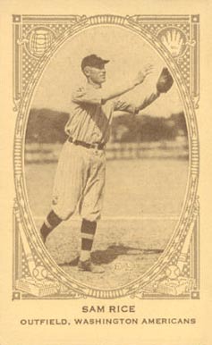 1922 American Caramel Sam Rice # Baseball Card