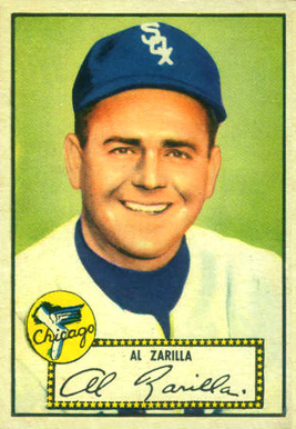 1952 Topps Al Zarilla #70 Baseball Card