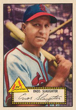 1952 Topps Enos Slaughter #65b Baseball Card