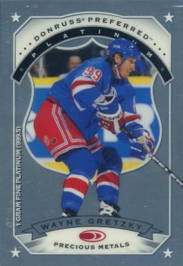 1997 Donruss Preferred Precious Metals Wayne Gretzky #3 Hockey Card
