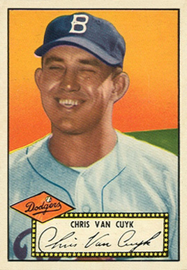 1952 Topps Chris Van Cuyk #53b Baseball Card