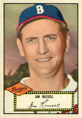 1952 Topps Jim Russell #51b Baseball Card