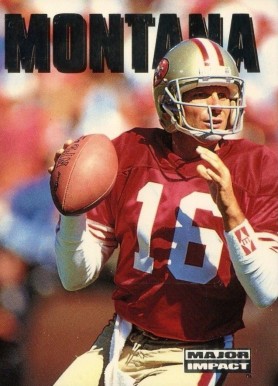 1992 Skybox Impact Major Impact Joe Montana #M15 Football Card