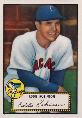 1952 Topps Eddie Robinson #32b Baseball Card