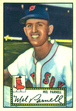 1952 Topps Mel Parnell #30b Baseball Card