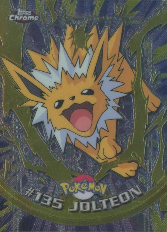 2000 Topps Chrome Pokemon T.V. Jolteon #135 TCG Card