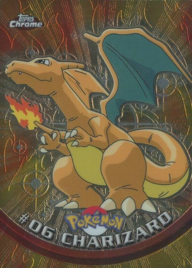2000 Topps Chrome Pokemon T.V. Charizard #6 TCG Card