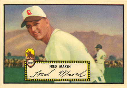 1952 Topps Fred Marsh #8b Baseball Card