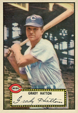 1952 Topps Grady Hatton #6b Baseball Card