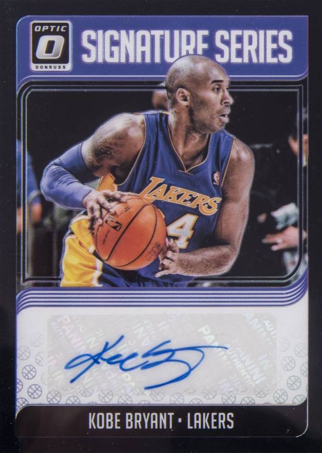 2018 Panini Donruss Optic Signature Series Kobe Bryant #KBR Basketball Card