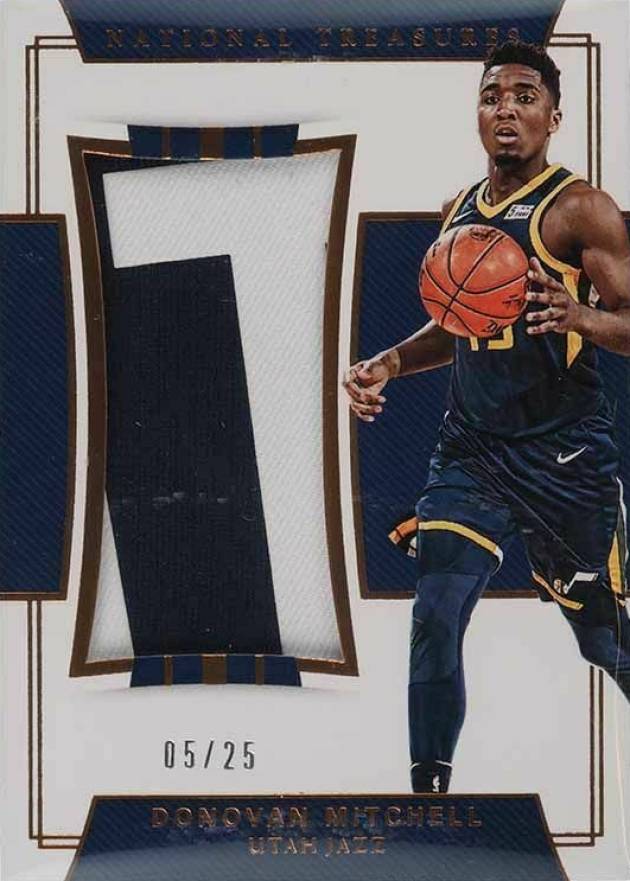 2017 Panini National Treasures Rookie Jumbo Materials Donovan Mitchell #23 Basketball Card