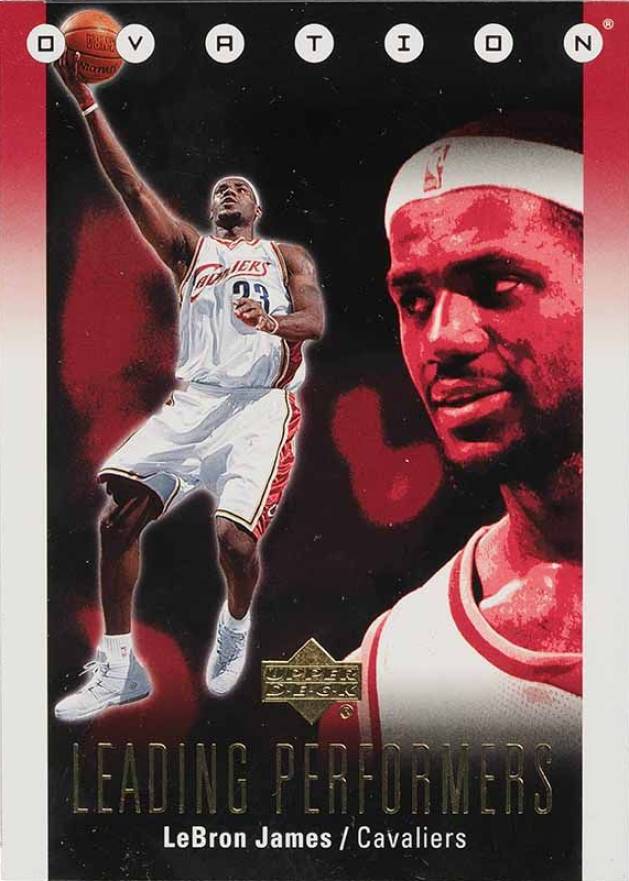 2006 Upper Deck Ovation Leading Performers LeBron James #LP-LJ Basketball Card