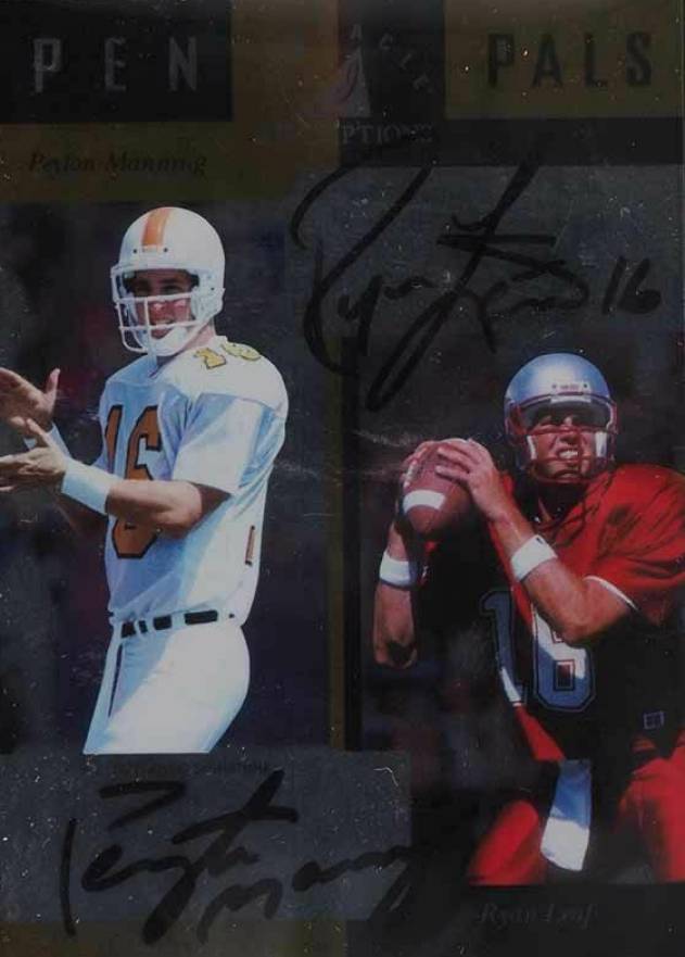 1998 Pen Pals Peyton Manning/Ryan Leaf # Football Card