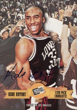1996 Press Pass Autographs Kobe Bryant # Basketball Card