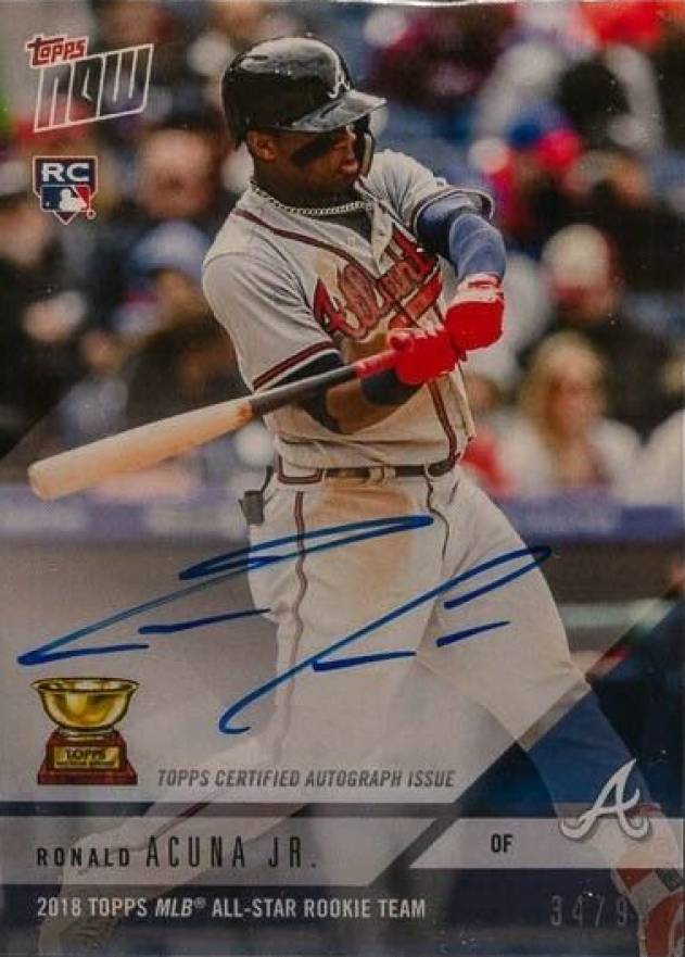 2018 Topps Now Rookie Cup  Ronald Acuna Jr. #RC4A Baseball Card