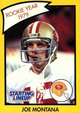 1990 Kenner Starting Lineup Joe Montana # Football Card