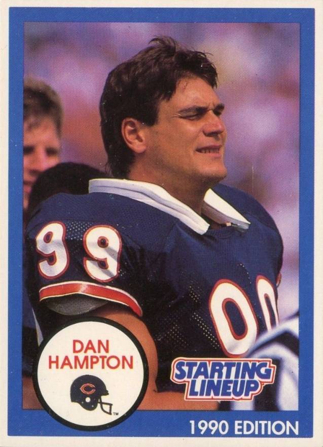 1990 Kenner Starting Lineup Dan Hampton # Football Card