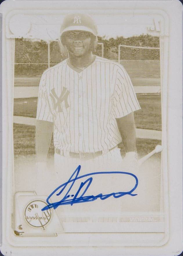 2020  Bowman Chrome Prospect Autographs Jasson Dominguez #CPAJDO Baseball Card