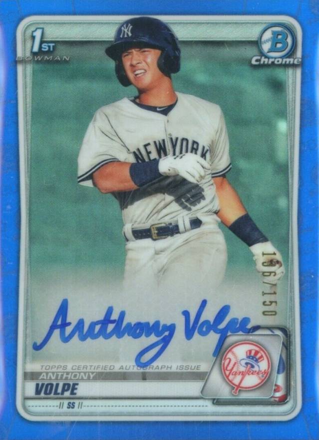 2022 Topps Anthony Volpe Pro Debut Rookie Auto PD-77 New York 