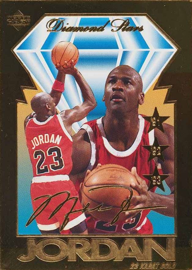 1995 Upper Deck 23k Gold Michael Jordan # Basketball Card