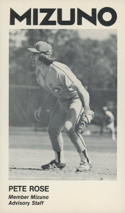 1982 Mizuno Advisory Staff Photo Pete Rose # Baseball Card