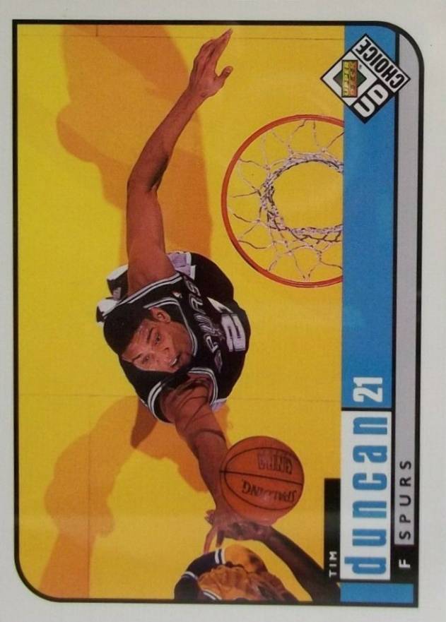 1998 Upper Deck Choice Tim Duncan #126 Basketball Card