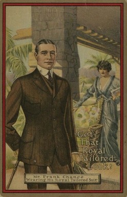 1914 Royal Tailor Postcard Frank Chance # Baseball Card