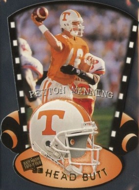 1998 Press Pass Head Butt Peyton Manning #HB1 Football Card