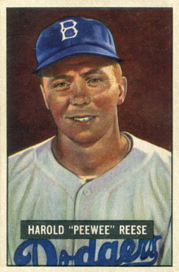 1951 Bowman Harold "Pee Wee" Reese #80 Baseball Card