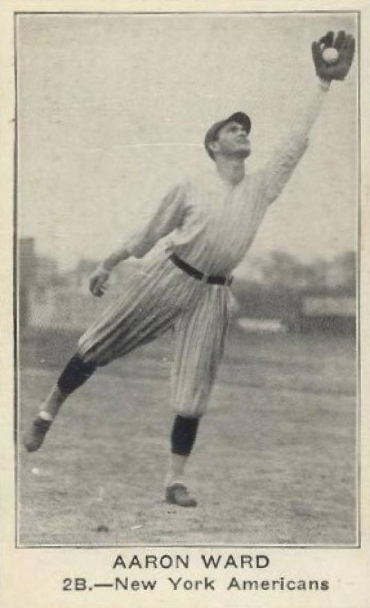 1922 American Caramel--Series of 120 ! RB Aaron Ward # Baseball Card