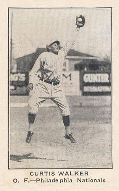 1922 American Caramel--Series of 120 ! RB Curtis Walker # Baseball Card