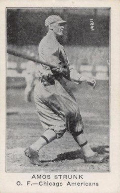 1922 American Caramel--Series of 120 ! RB Amos Strunk # Baseball Card
