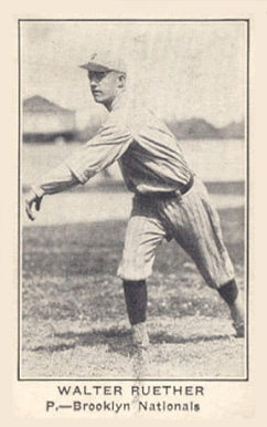 1922 American Caramel--Series of 120 ! RB Walter Ruether # Baseball Card