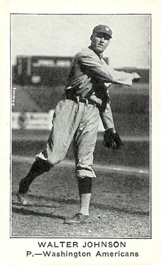 1922 American Caramel--Series of 120 Walter Johnson #56 Baseball Card