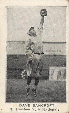 1922 American Caramel--Series of 120 Dave Bancroft #4 Baseball Card