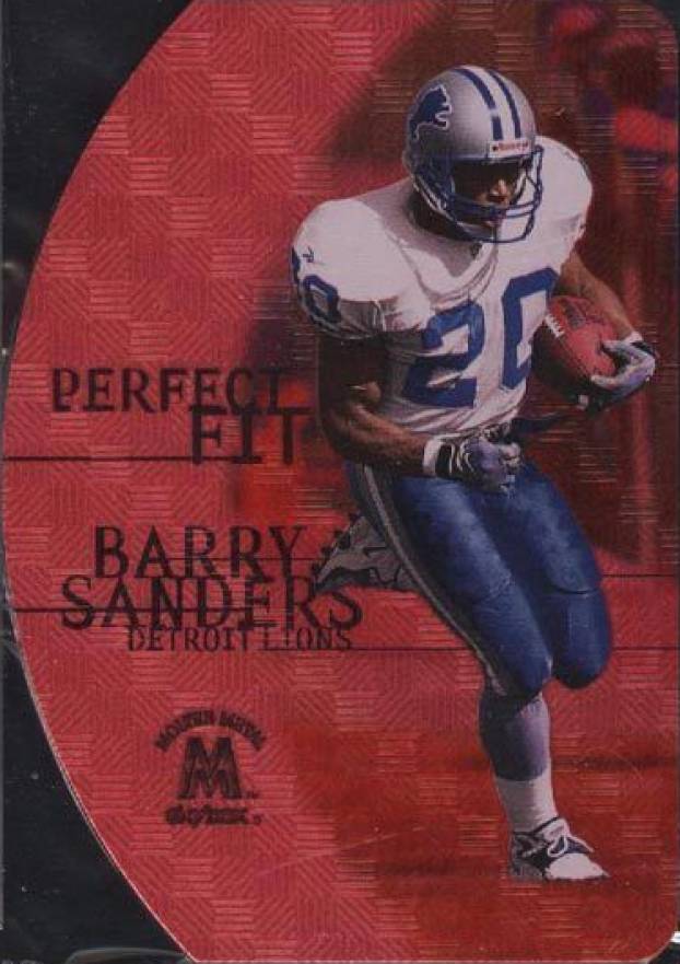 1999 Skybox Molten Metal Perfect Fit Barry Sanders #1 Football Card