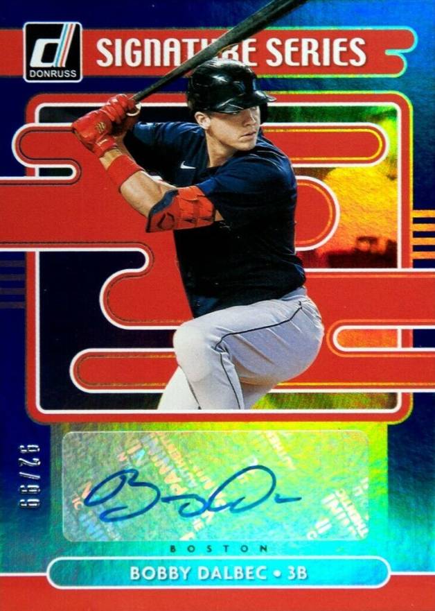 2020 Panini Donruss Signature Series Bobby Dalbec #SSBD Baseball Card