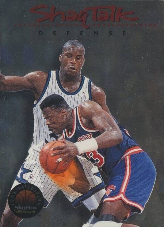 1993 Skybox Premium Shaq Talk Shaquille O'Neal #5 Basketball Card