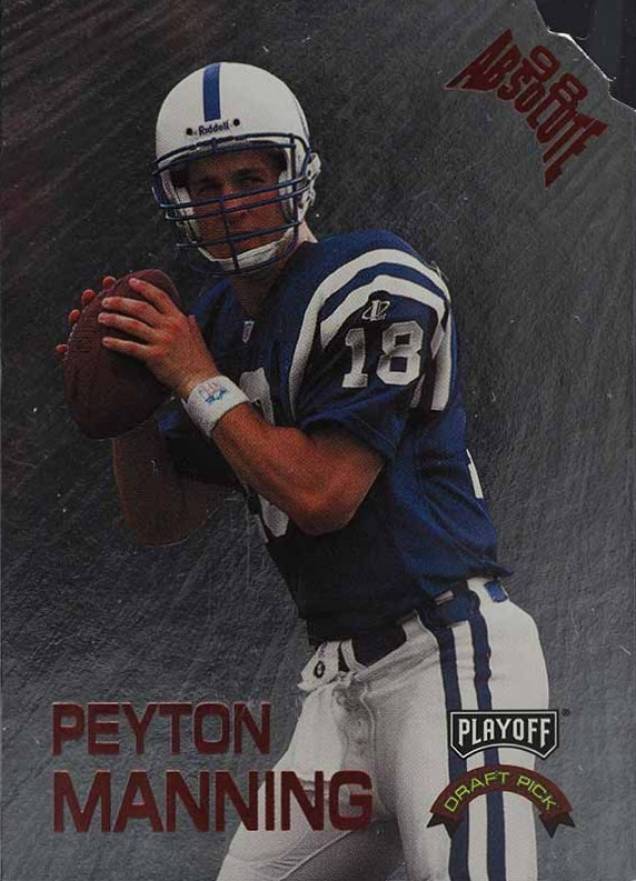 1998 Playoff Absolute Draft Picks Peyton Manning #1 Football Card