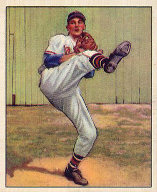 1950 Bowman Warren Spahn #19 Baseball Card