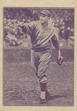 1929 Leader Novelty Candy Harold J. Traynor # Baseball Card